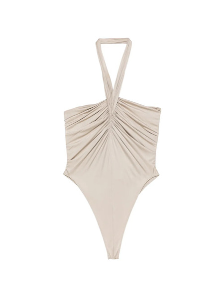  Atlein Body Con Cuello Halter - Neutro 