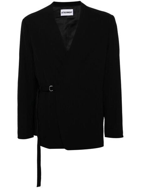  Attachment Blazer Con Cuello En V - Negro 