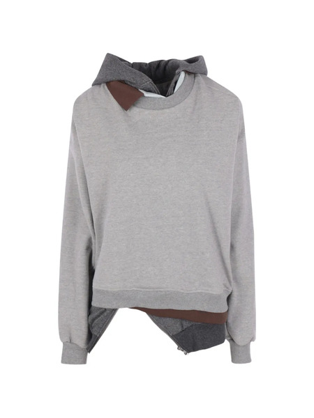  August Barron Sudadera Con Capucha Y Efecto A Capas - Gris 