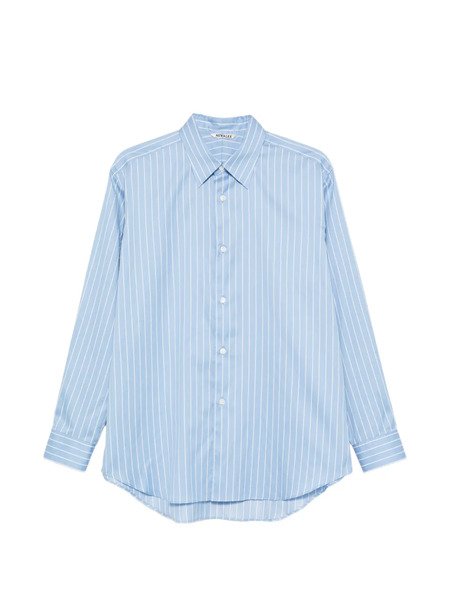  Auralee Camisa A Rayas - Azul 