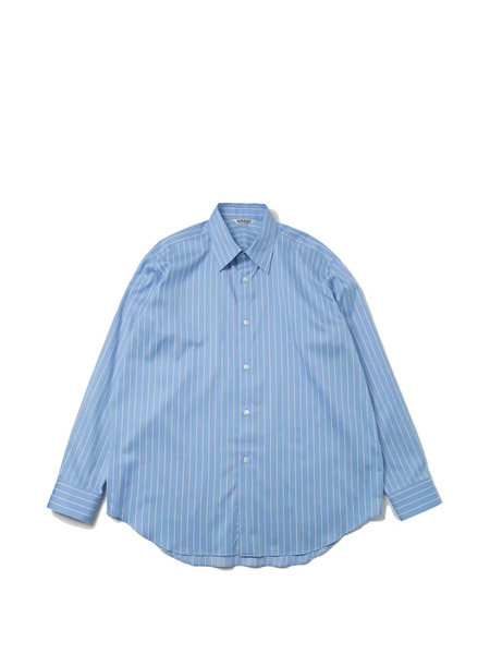  Auralee Camisa A Rayas - Azul 