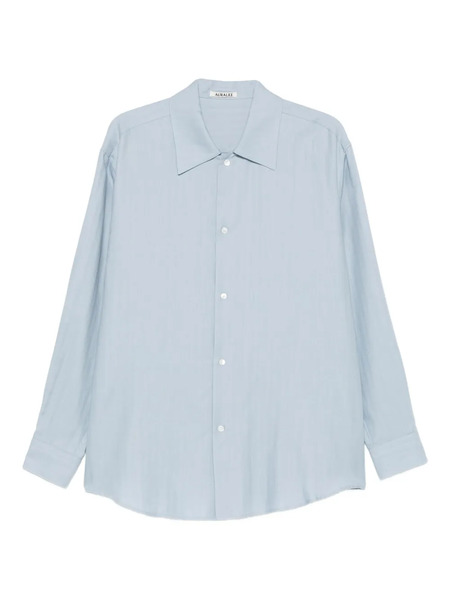  Auralee Camisa Con Botones - Azul 