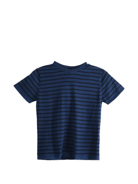  Auralee Camiseta A Rayas - Azul 