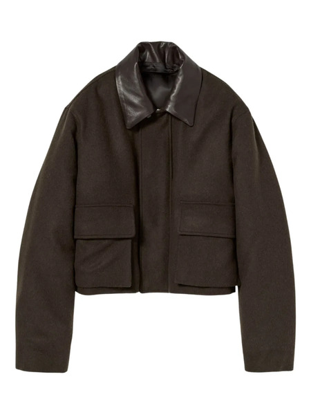  Auralee Chaqueta Con Cuello De Piel - Verde 