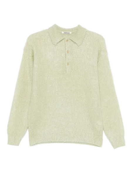  Auralee Jersey Con Botones - Verde 
