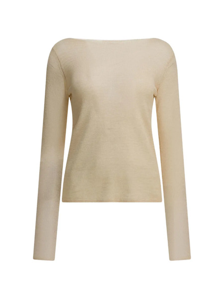 Auralee Jersey Con Cuello Barco - Neutro 