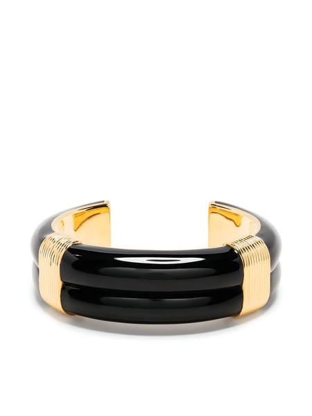  Aurelie Bidermann Pulsera Con Paneles En Contraste - Dorado 