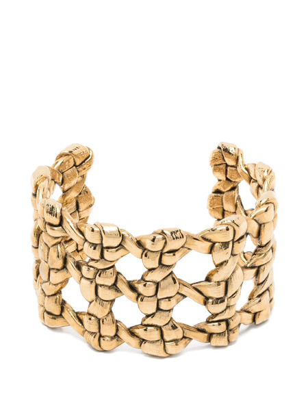  Aurelie Bidermann Pulsera Maddock Tejida - Dorado 