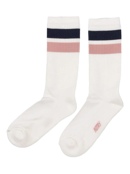  Autry Calcetines A Rayas - Blanco 