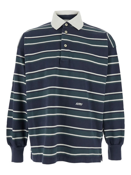  Autry Polo A Rayas - Azul 