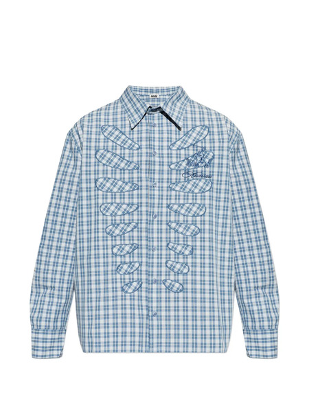  Avavav Camisa Con Abertura - Azul 