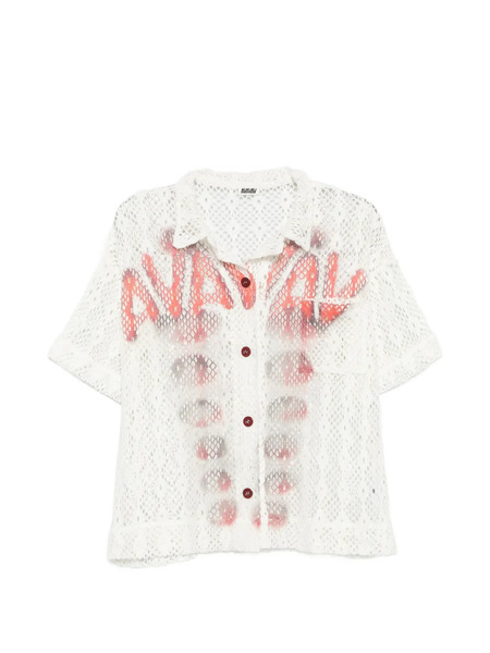  Avavav Camisa Con Logo Estampado - Blanco 