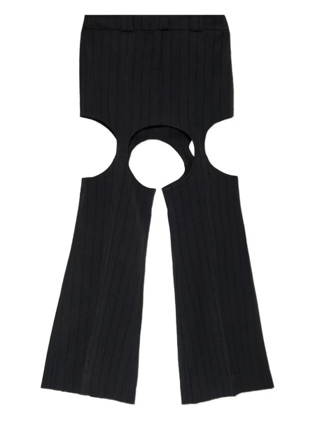  Avavav Falda Con Aberturas - Negro 