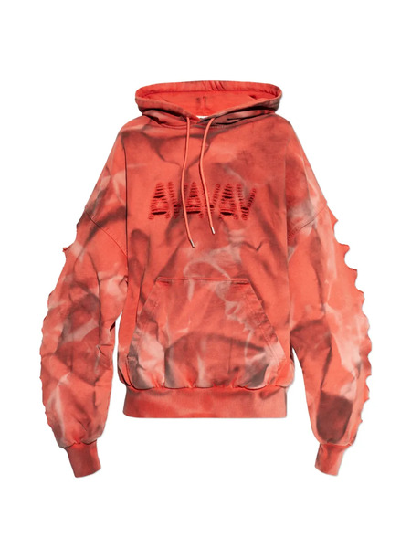  Avavav Sudadera Con Capucha Y Logo - Naranja 