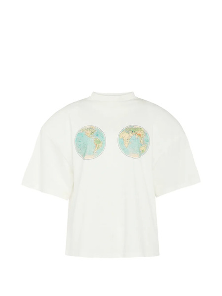 A.w.a.k.e. Mode Camiseta Con Mapa Estampado - Neutro 