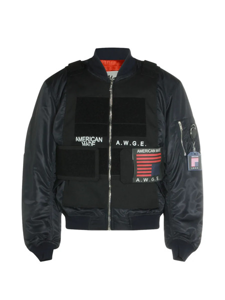  Awge Chaqueta Con Logo Estampado - Azul 