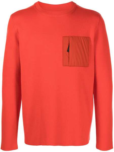  Aztech Mountain Jersey Con Bolsillo De Parche - Naranja 