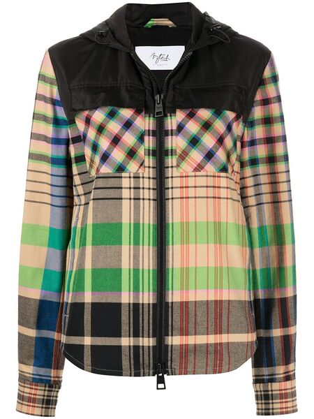  Aztech Mountain Sudadera A Cuadros Con Capucha - Negro 