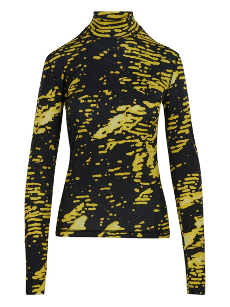  Aztech Mountain Top Next To Skin De Manga Larga - Negro 