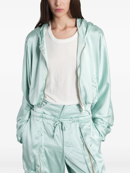  B1archive Chaqueta Con Capucha De Satén - Verde 