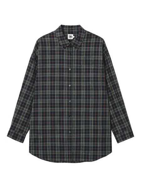  B+ab Camisa A Cuadros - Azul 