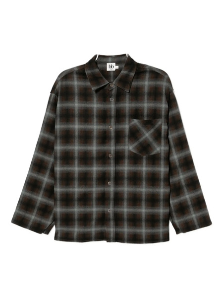  B+ab Camisa A Cuadros - Azul 