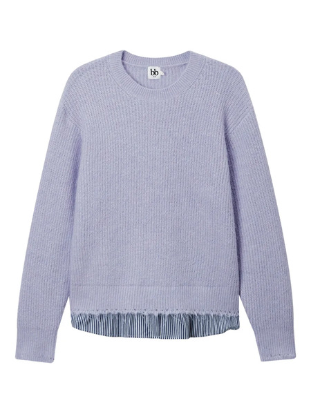  B+ab Jersey Con Cuello Redondo - Morado 
