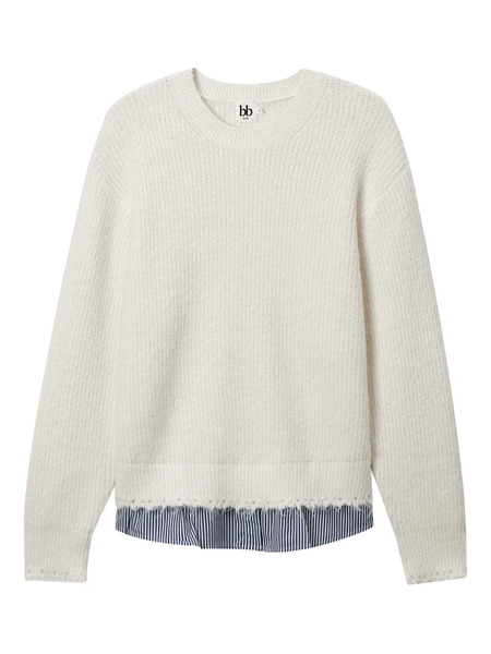  B+ab Jersey Con Cuello Redondo - Neutro 