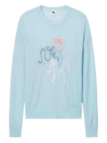  B+ab Jersey Con Lazos Deshilachados - Azul 