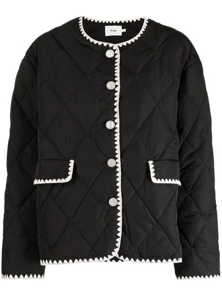  B+ab Plumífero Con Botones - Negro 
