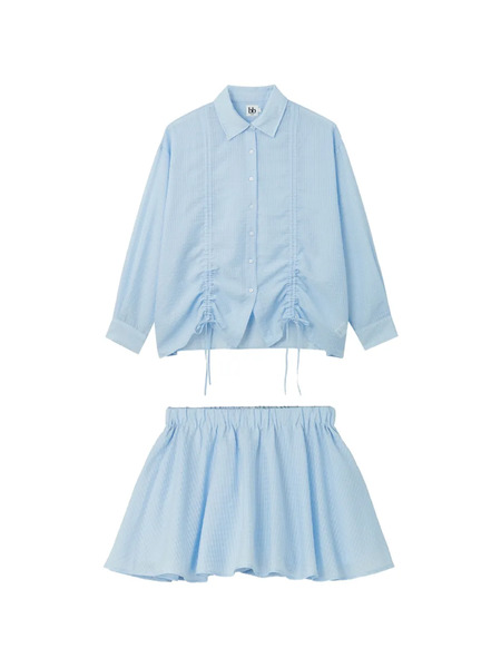  B+ab Set De Falda Y Camisa - Azul 