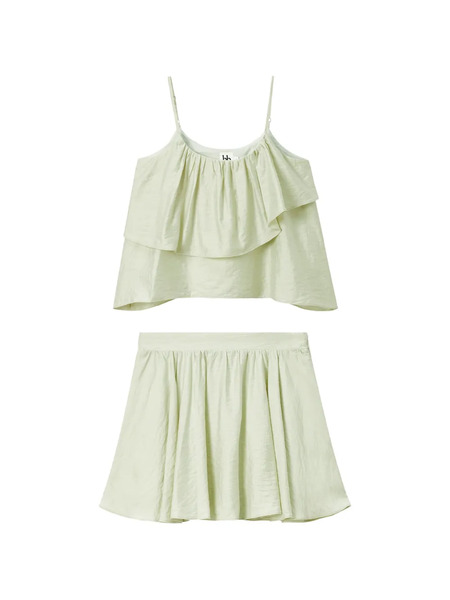  B+ab Set De Shorts A Capas - Verde 