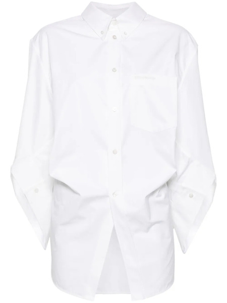  Balenciaga Camisa Swing Twisted - Blanco 