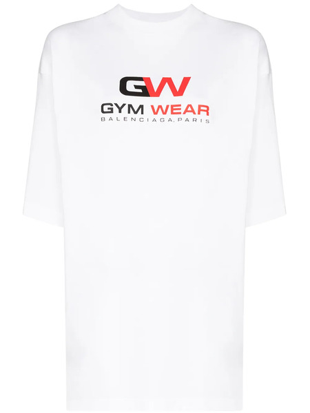  Balenciaga Camiseta Gym Wear - Blanco 