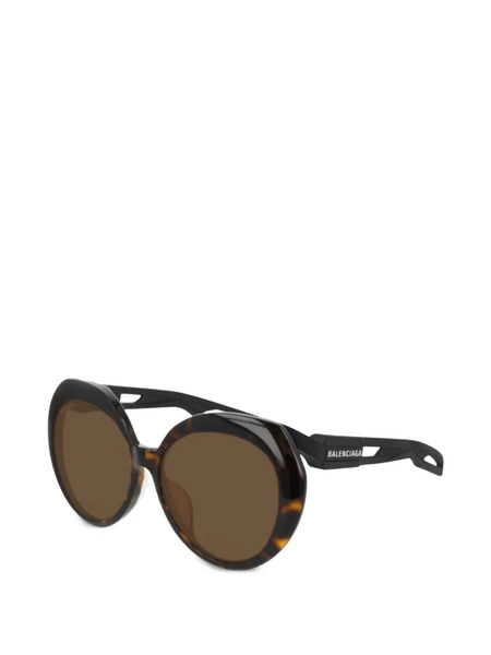  Balenciaga Eyewear Gafas De Sol Hybrid Con Montura Redonda - Marrón 