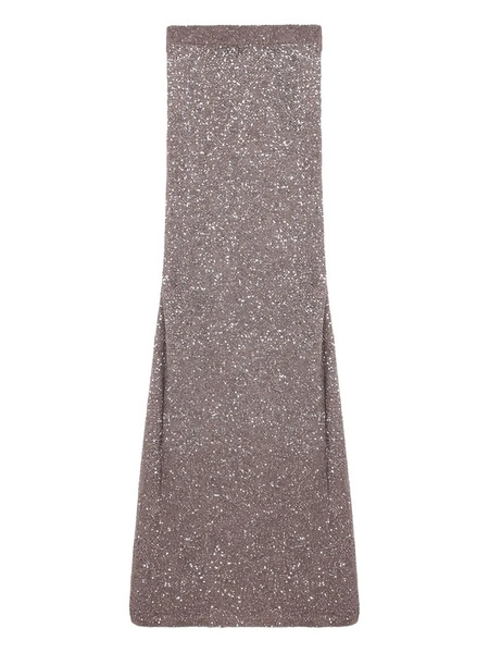  Balenciaga Minifalda Con Detalle Brillante - Marrón 