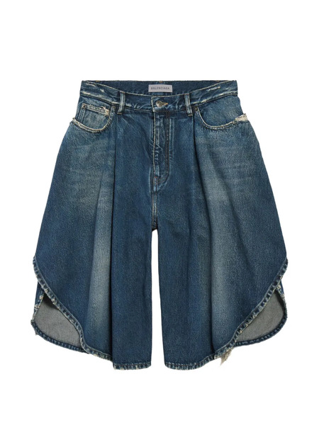  Balenciaga Pantalones Vaqueros Cortos Tulip - Azul 
