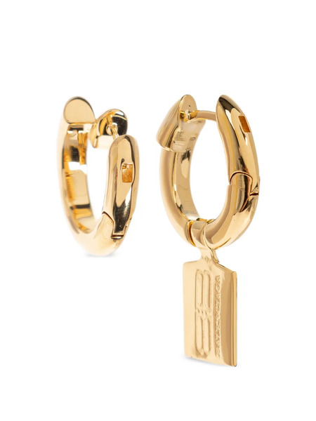  Balenciaga Pendientes Con Diseño Rectangular - Dorado 