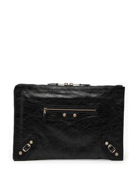  Balenciaga Pre-owned Bolso De Mano Motocross Giant 12 De Piel De Borrego Con Cremallera 2018 - Negro 