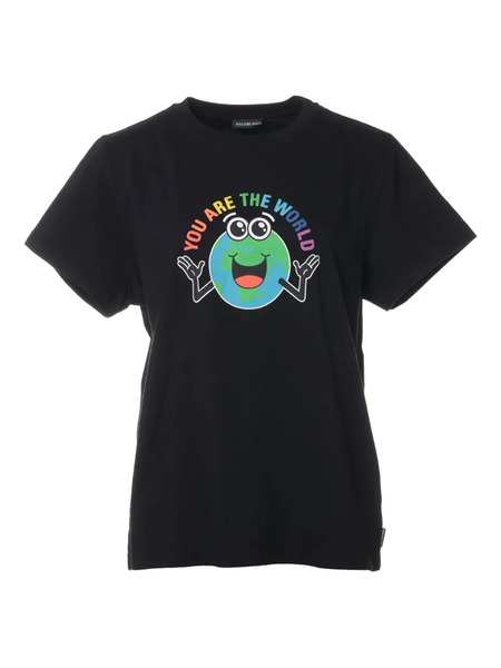  Balenciaga Pre-owned Camiseta Con Estampado World 2019 - Negro 