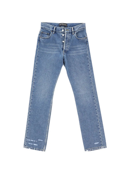  Balenciaga Pre-owned Vaqueros Slim Con Efecto Envejecido - Azul 