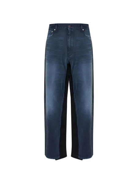  Balenciaga Vaqueros Con Efecto Envejecido - Azul 