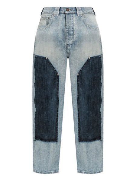  Balenciaga Vaqueros Con Paneles De Patchwork - Azul 