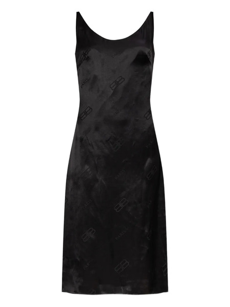  Balenciaga Vestido De Seda - Negro 