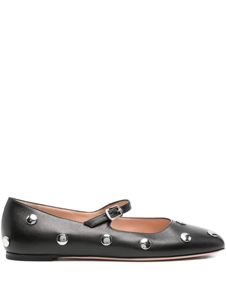  Bally Bailarinas Con Apliques - Negro 