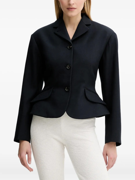  Bally Blusa Con Peplum - Azul 