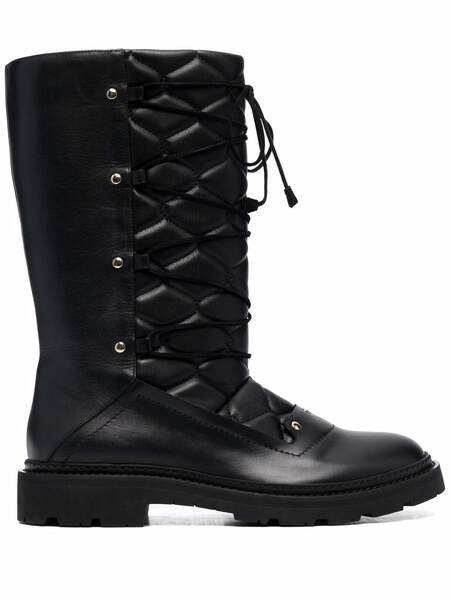  Bally Botas Con Cordones - Negro 