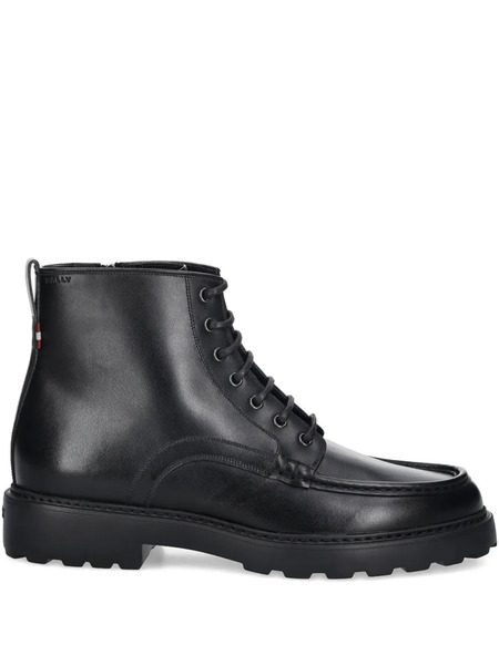 Bally Botas De Cuero - Negro 