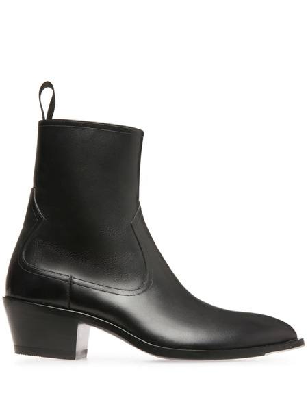  Bally Botas Gaiman Con Punta De Almendra - Negro 