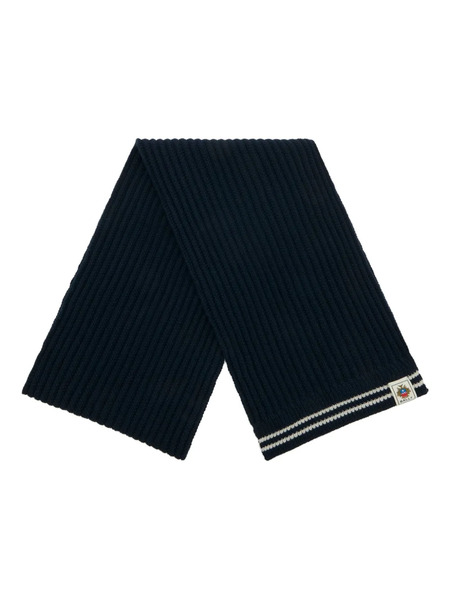  Bally Bufanda A Rayas Con Distintivo - Azul 